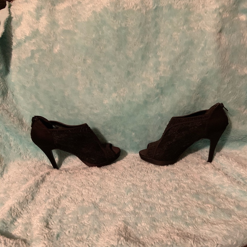Lace & Sequin heels
